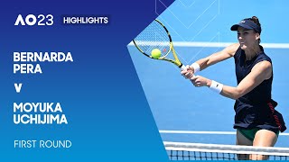 Bernarda Pera v Moyuka Uchijima Highlights | Australian Open 2023 First Round