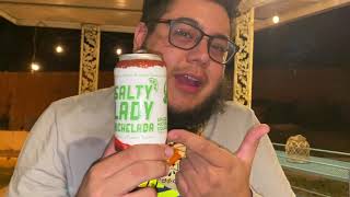 Salty Lady Michelada 5.2% ABV Craft Beer Review! (Sour Michelada Beer)