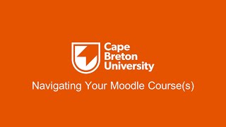 Navigating Your Moodle Courses