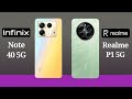 Infinix Note 40 5G Vs Realme P1 5G | Full Comparison | Specifications | Technical Genie