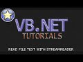 VB.NET Tutorial For Beginners - Reading File Data with StreamReader (Visual Basic .NET)
