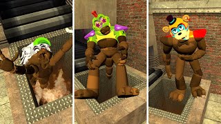 DESTROY ALL CHOCOLATE GLAMROCK ANIMATRONICS In Garry's Mod! Five Nights at Freddy's