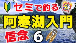 【超初心者限定】🔰北海道でフライフィッシングさぁ!  　阿寒湖入門６ 〜　セミパターン４　〜　セミが鳴いてなくても信じる者は救われるわけ。チバリヨ〜