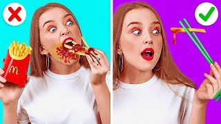 YUMMY FAST FOOD HACKS || Smart Ways To Eat Your Favorite Food