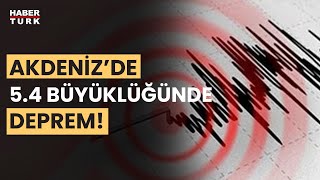 Son Dakika... Muğla açıklarında 5.4 büyüklüğünde deprem!