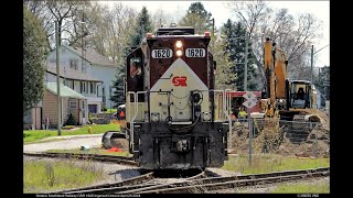 RAILREEL Fast \u0026 Furious CN OSR VIA Ingersoll Ontario Apr 25 2024