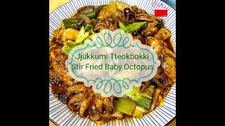 Jjukkumi Tteokbokki  Stir Fried Baby Octopus with Rice Cake