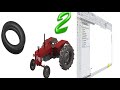 SolidWorks RE Tutorial # 335 Beginner Tractor complete video
