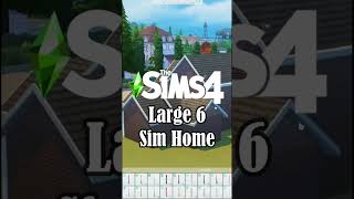 Large 6 Sim Home 💕 // Sims 4 Speed Build #Shorts