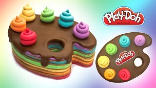 Dolls Food Rainbow Cake. Play Doh