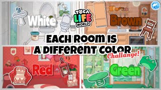 Toca Life World | Each room is a different color challange!? | Toca Boca