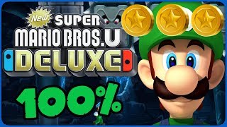 New Super Mario Bros. U Deluxe 💚 4-C Wendy's Thwomp Castle 💚 100% All Star Coins