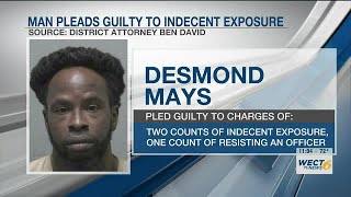 Wilmington man pleads guilty to charges involving indecent exposure