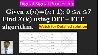 Calculation of DFT using DIT FFT Algorithm