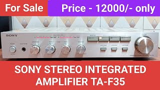 SONY STEREO INTEGRATED AMPLIFIER TA-F35 Nice Sound Quality and Performance Contact No - 8750424840