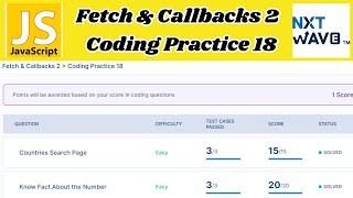 Fetch & Callbacks 2 | Coding Practice 18_Answers | JavaScript | NxtWave | CCBP 4.0