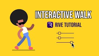 Rive - Interactive Walk | 1 Part | Interactive Motion