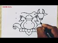 mattu pongal kolam from dots sankranti rangoli easy pongal kolam sankranti drawing