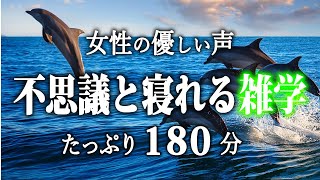 【睡眠導入】不思議と寝れる雑学３時間【女性朗読】