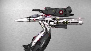 VF-1改変25 Transformable sequence-demonstration3 マクロス　MACROSS　valkyrie VF1　バルキリー  変形 3DCG