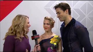 Kaitlyn Weaver and Andrew Poje Post SD Interview--Nationals 2018