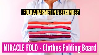 Clothes Folding Board| How to Use the Miracle Fold to Organise Your Closet