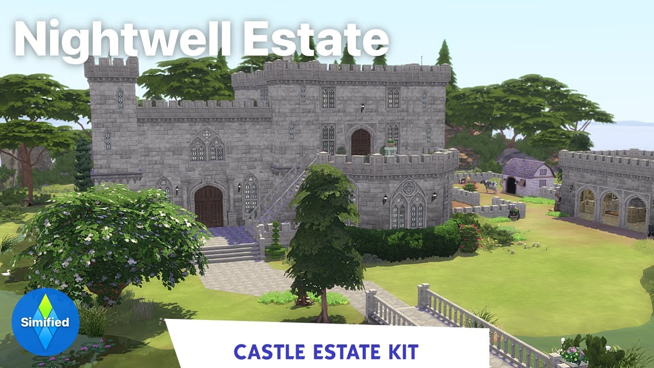 Nightwell Estate | The Sims 4 Castle Estate Speed Build - YouTube