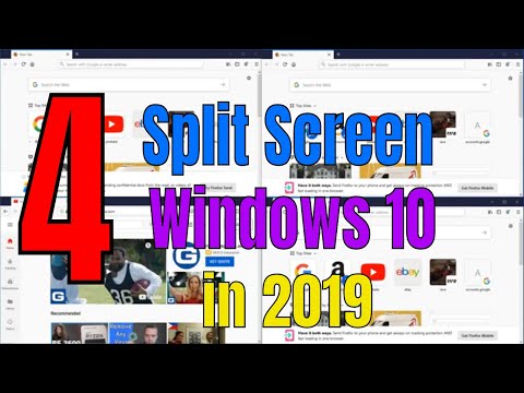 Как разделить экран на 4 части Windows 10 в 2019 году