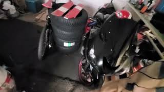 Beauty Day clean garage store Kawasaki zx1400 zx14 motorcycle Treasures Tail rotorblades JetRanger