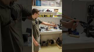 Robot arm control demo, wireless robotic control from human motion.