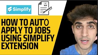 How To Auto Apply Jobs Using Simplify Extension!