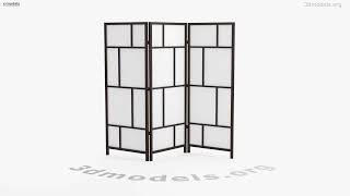 Ikea Risor Room Divider 3D model by 3DModels.org