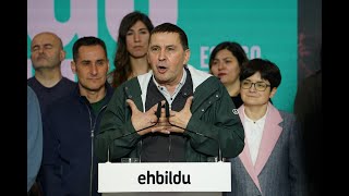 Arnaldo Otegi: «Quieren detener la esperanza de cambio imparable. Pero vamos a gobernar este país»