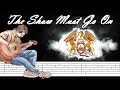 The Show Must Go On - Queen - Arpeggio guitar - Tab - Tuto