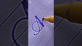 ✨ Stylish Calligraphy Letter A Tutorial | Elegant & Beautiful A Writing | Modern Hand Lettering Art