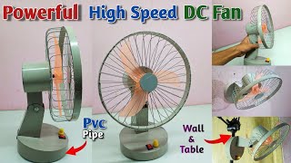 How to make a Powerful High Speed Fan at home | Homemade DC Fan Making | 2023