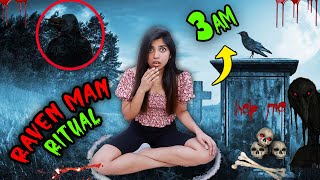 THE RAVEN MAN Challenge at 3:33AM |* Do not try this at home*😱😨