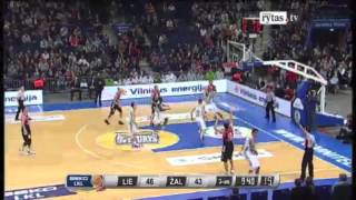 Zalgiris defensive rebounding vs. Lietuvos rytas (Nov 26, 2012)