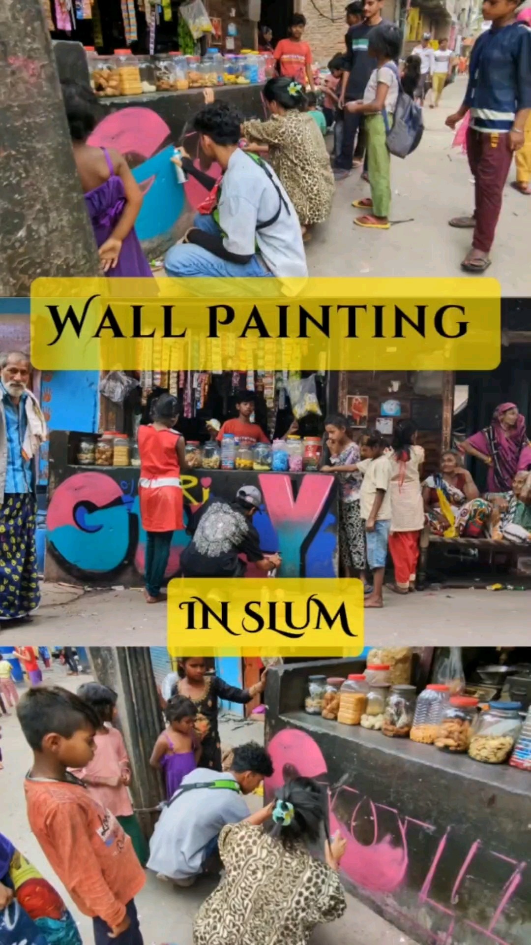 Wall Painting In Slum рџ рџґє Art Wallpainting Wallart Mural Shorts Wall Painting In Slum рџ рџґє Art Wallpainting Wallart Mural Shorts
