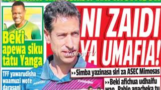 MICHEZO Magazetini Alhamis10/2/2022:Yanga Yaifanyia Umafia Simba