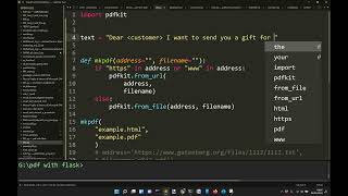 How to make a pdf with Python and pdfkit different for each customer