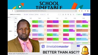 SENIOR SCHOOL ||TIMETABLEMASTER || TIMETABLES FOR SCHOOLS || DELVIN WENANI