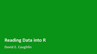 Reading Data into R