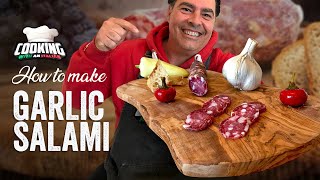 How to MAKE ITALIAN GARLIC SALAMI at home using basic ingredients!