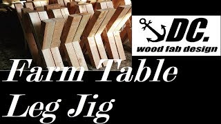 X SHAPED LEG JIG FOR FARM TABLES