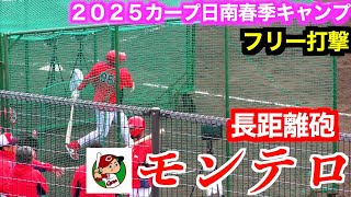 【大砲候補】モンテロ（広島東洋カープ）打撃練習！【２０２５春季日南】