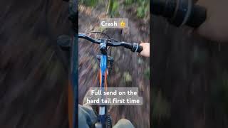 Full send on the hard tail #first time #fullsend #mtb #mountainbikinglife #sendit