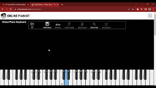 ode to joy on virtual piano