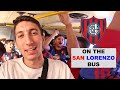 En el MICRO de San Lorenzo - Un día de hincha argentino!