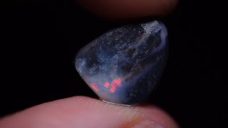 R01288 8 Carats Australian Lightning Ridge Picture Stone Rough Opal Rubs